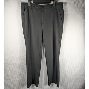 Greg Norman 38x32 Black Golf Pants Mens Stretch Performance Trousers Flat Front